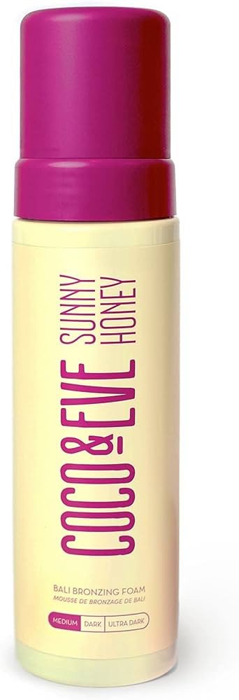 Coco & Eve Sunny Honey Bali Bronzing Self Tanner Mousse - (Medium) All Natural Sunless Tanning Mo... | Amazon (US)