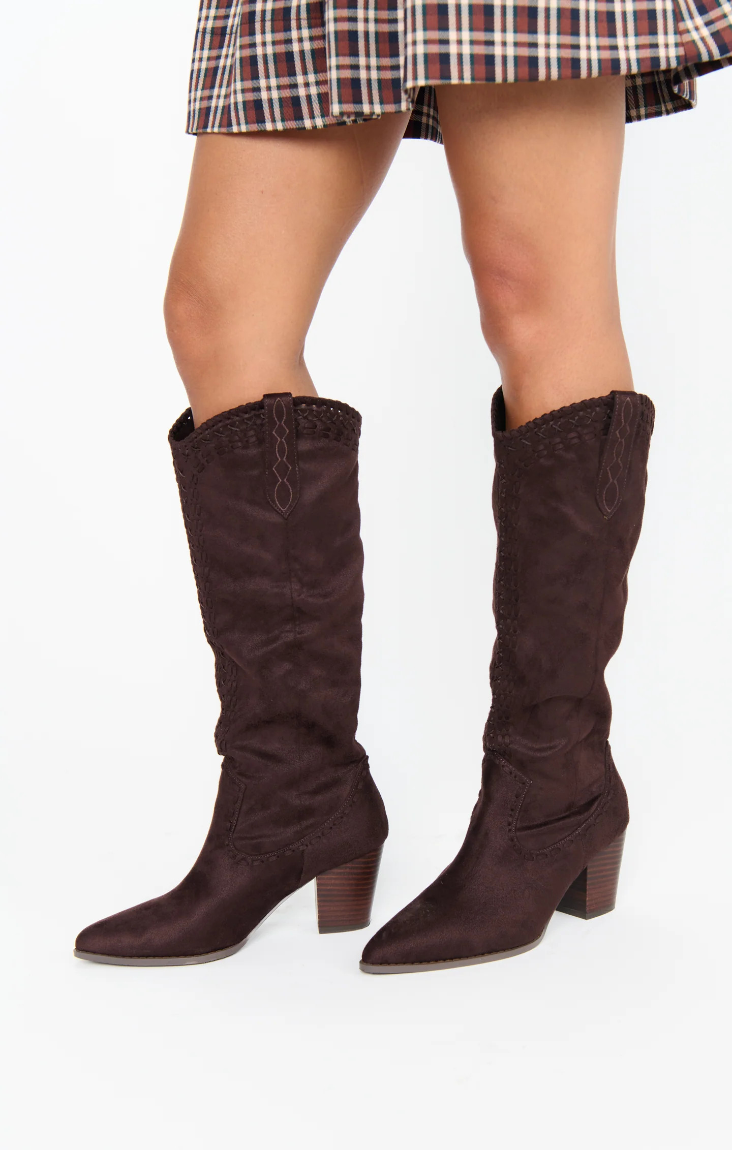 Billini Finley Cowboy Boot ~ Chocolate Suede | Show Me Your Mumu