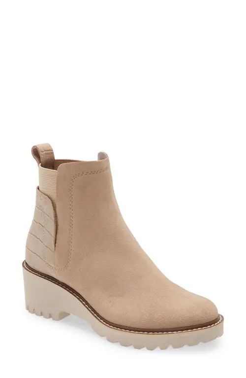 Dolce Vita Huey H2O Waterproof Bootie in Dune Suede H2O at Nordstrom, Size 9.5 | Nordstrom