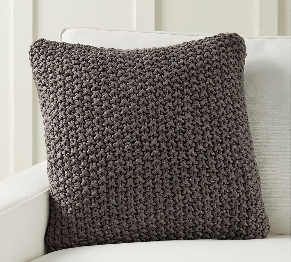 Bayside Seed Stitch Throw Pillow | Pottery Barn (US)