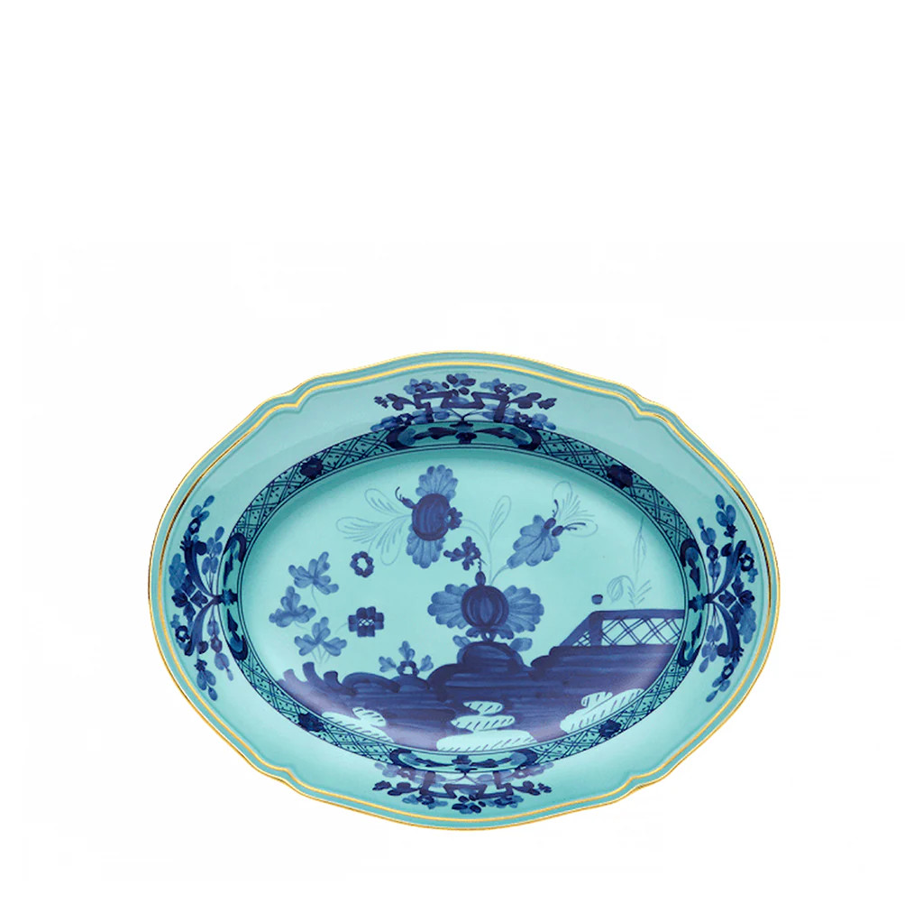 Iris Oval Platter | Blue Print