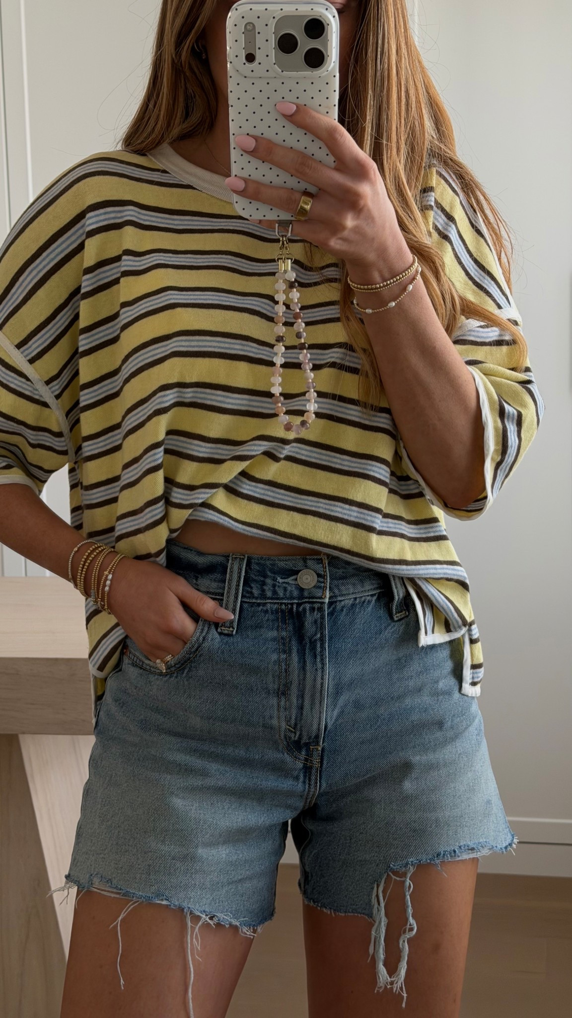 these are gonna be a go-to denim short for spring and summer, the perfect length and very comfortable. Wearing my usual 25.