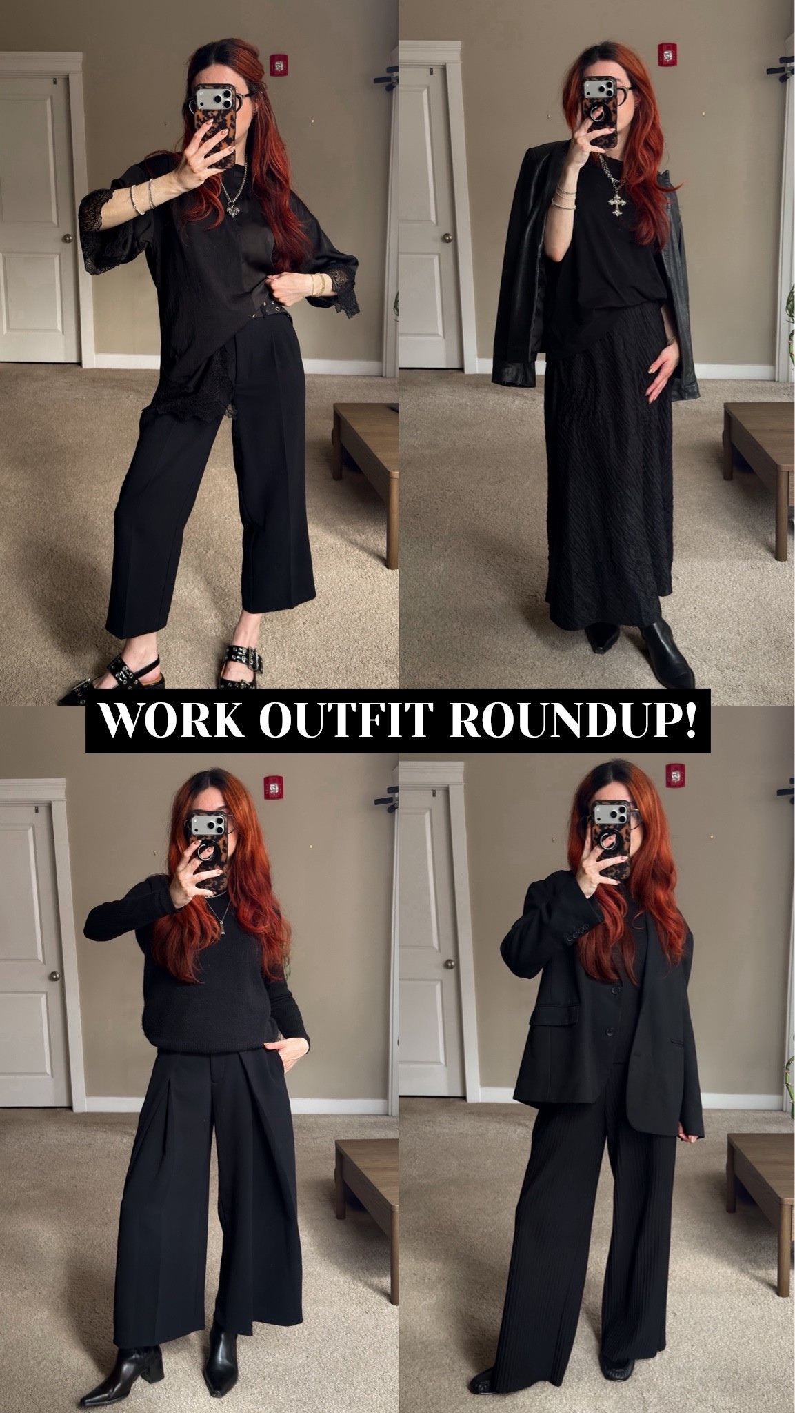 weekly outfit roundup of what i wore this week!

all black style, all black office outfit, work style, aritzia style, aritzia outfits, corporate goth, alternative style, corporate style, all black outfit inspo, weekly outfit roundup, work outfit roundup, aritzia goth

#LTKootd #LTKWorkwear #LTKSeasonal