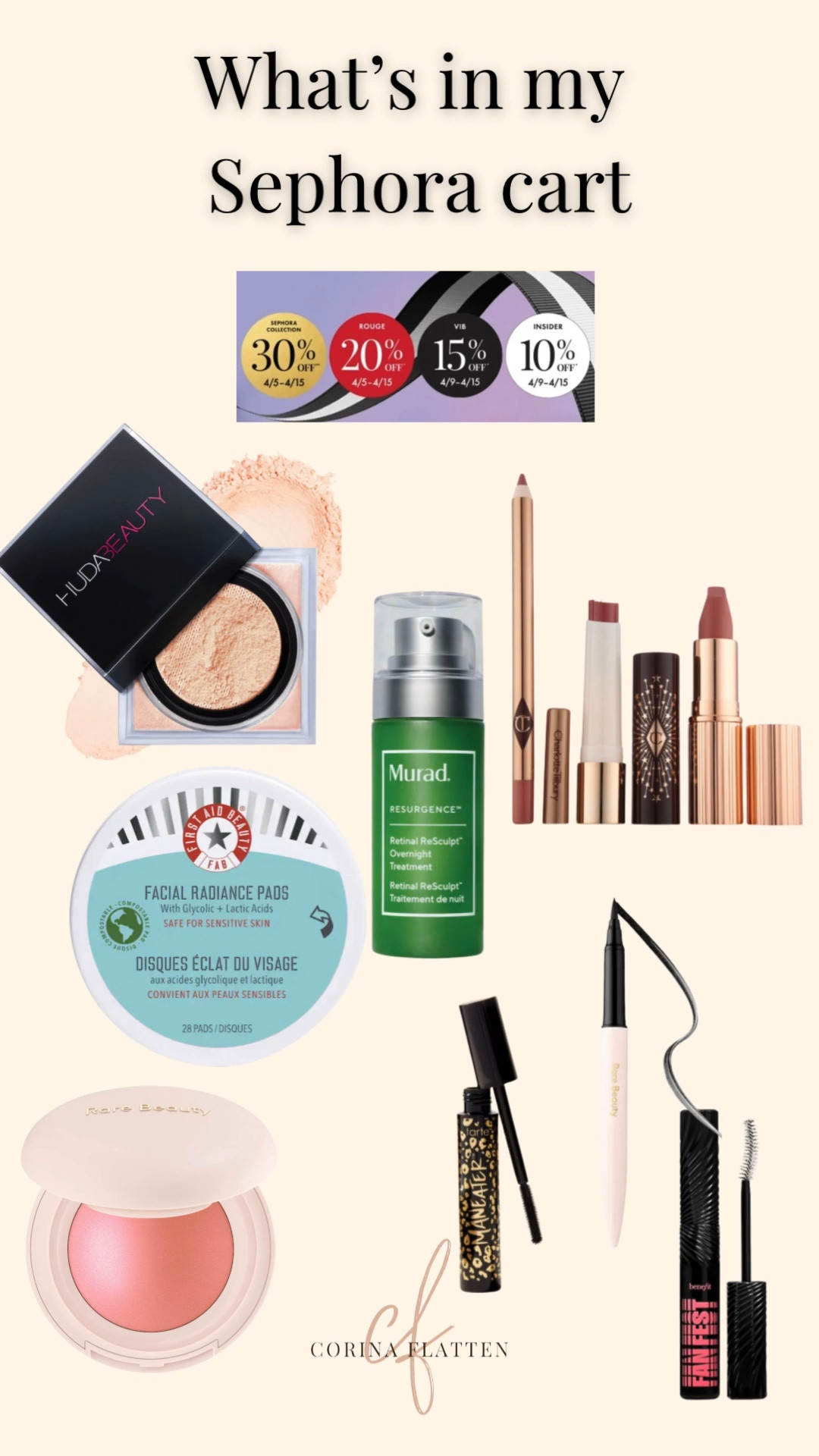 What is currently in my Sephora cart during the sale!

Setting spray/ powder/ mascara/ skin care/ anti aging/ over 40/ mature skin/

#LTKover40 #LTKxSephora #LTKbeauty