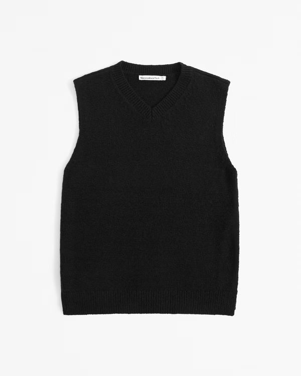 Textural V-Neck Sweater Vest | Abercrombie & Fitch (US)