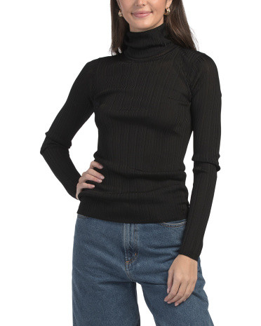 Varigated Rib Turtleneck Sweater | TJ Maxx