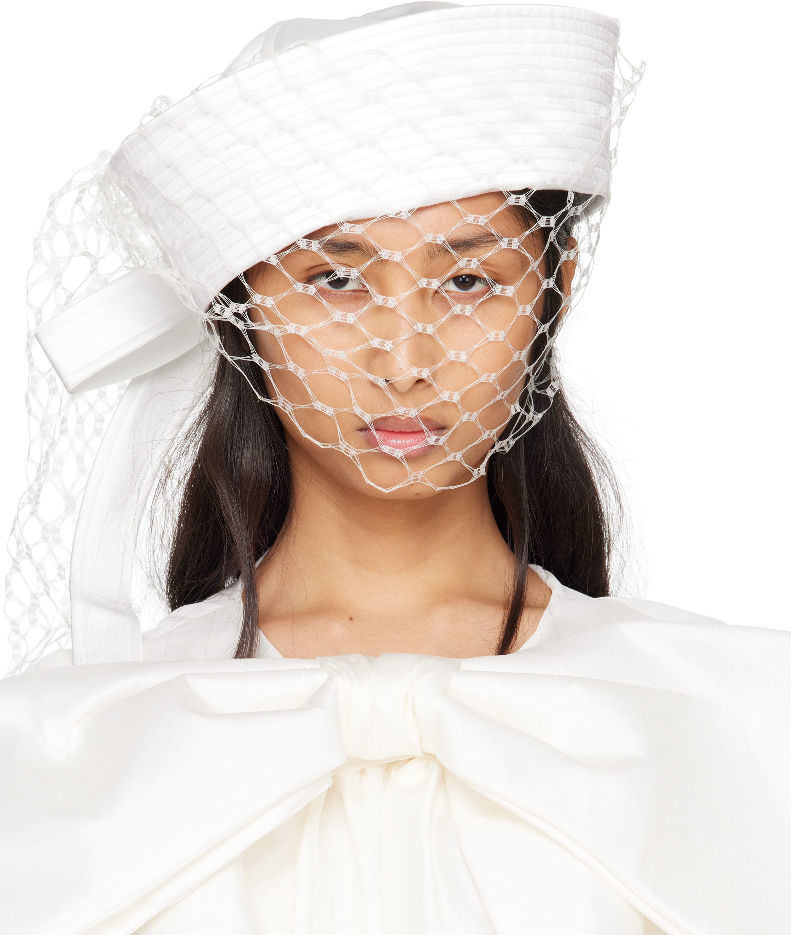 VAQUERA SSENSE Exclusive Bridal Capsule Sailor Hat | SSENSE