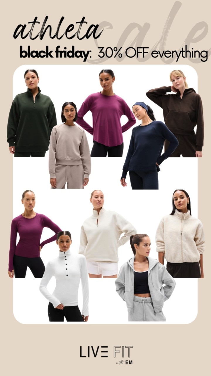Black Friday at Athleta is the perfect excuse to level up comfy vibes with 30% off everything. Grab what feels good and move into the season with ease 🤸‍♀️✨🛍️
#Athleta #BlackFriday #AthletaStyle #Activewear #WellnessWear #Athleisure #FitnessFashion #StyleDeals #LTKFinds #LTKSale 

 #LTKHoliday #LTKActive #LTKSaleAlert