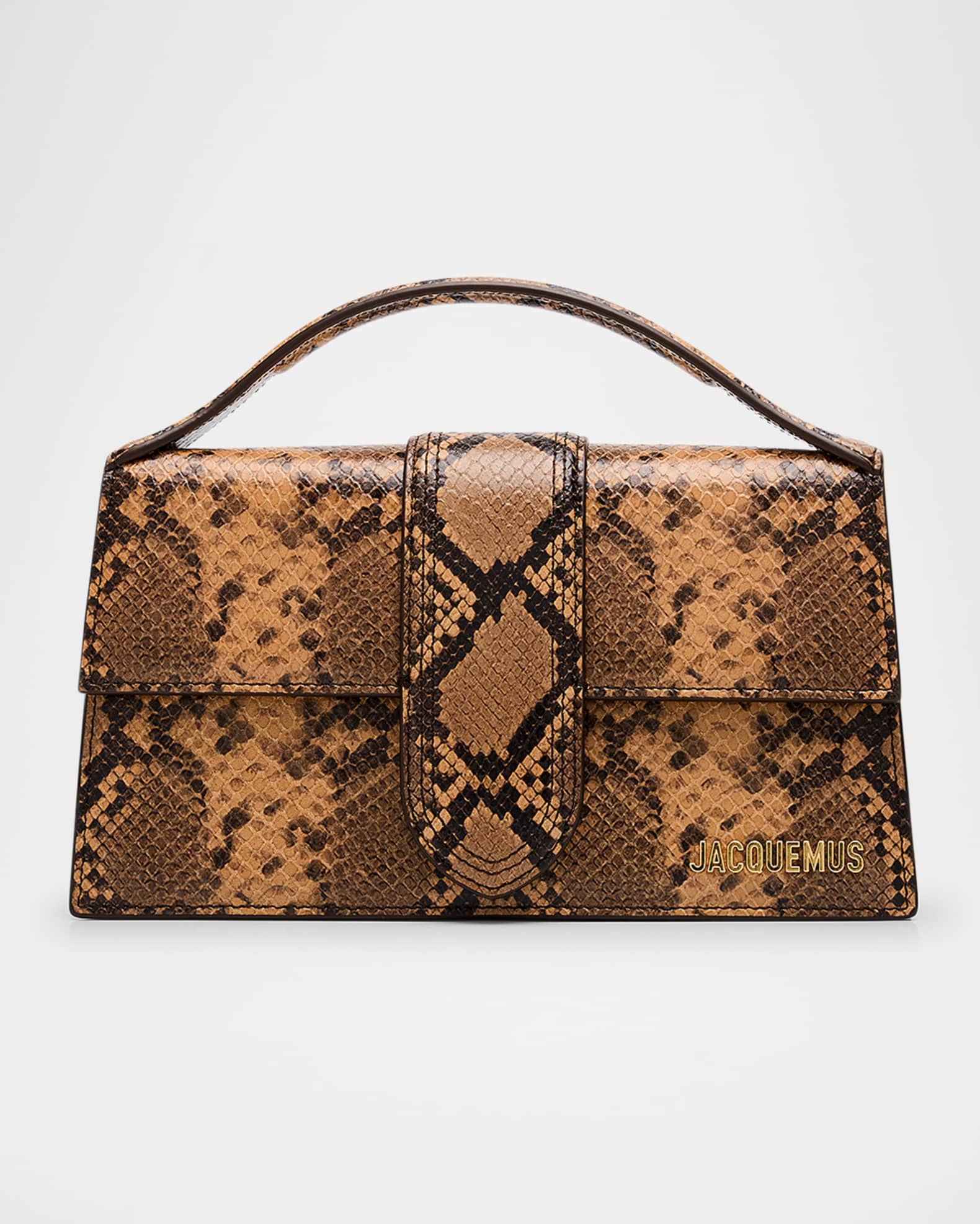 Le Grand Bambino Snakeskin-Print Crossbody Bag | Neiman Marcus