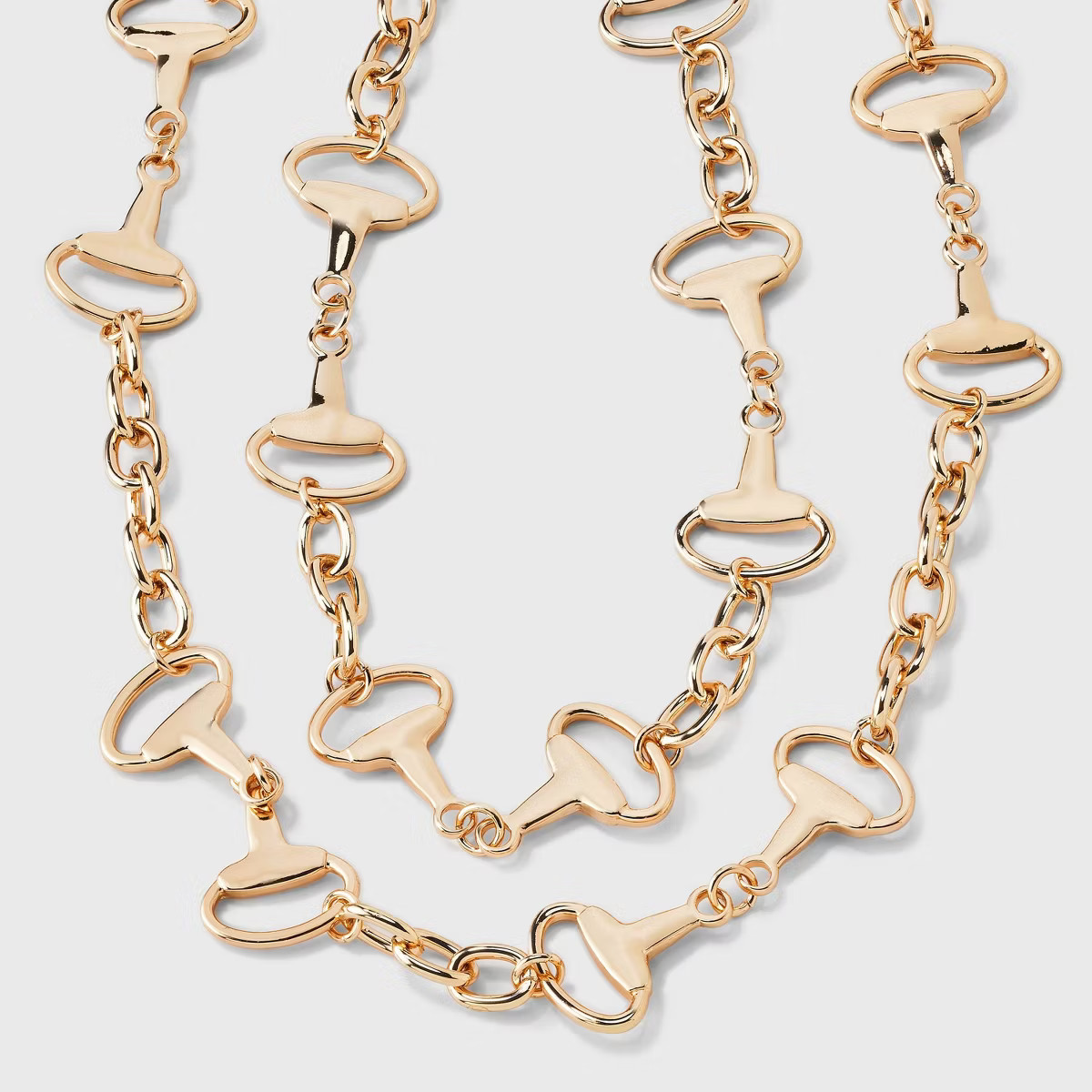 Chunky Chain Multi-Strand Necklace - A New Day™ Gold | Target