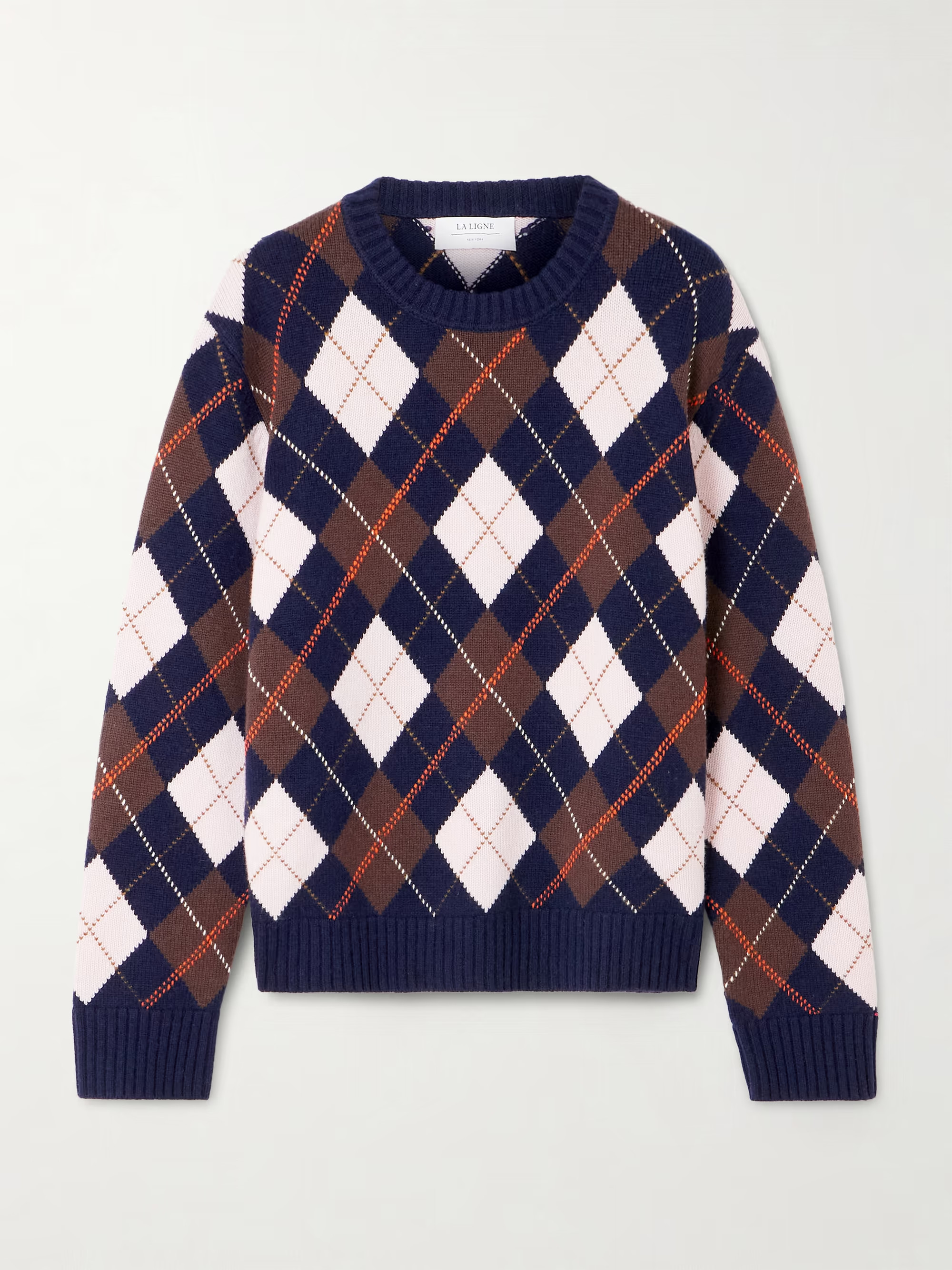 Hamish argyle wool and cashmere-blend sweater | NET-A-PORTER (UK & EU)