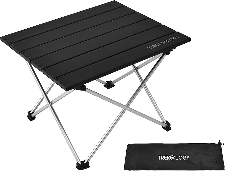 TREKOLOGY Small Camping Table Beach Table Camping Side Table That Fold Up Lightweight, Tent Table... | Amazon (US)