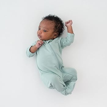 KYTE BABY Soft Bamboo Rayon Footies, Zipper Closure, 0-24 Months | Amazon (US)