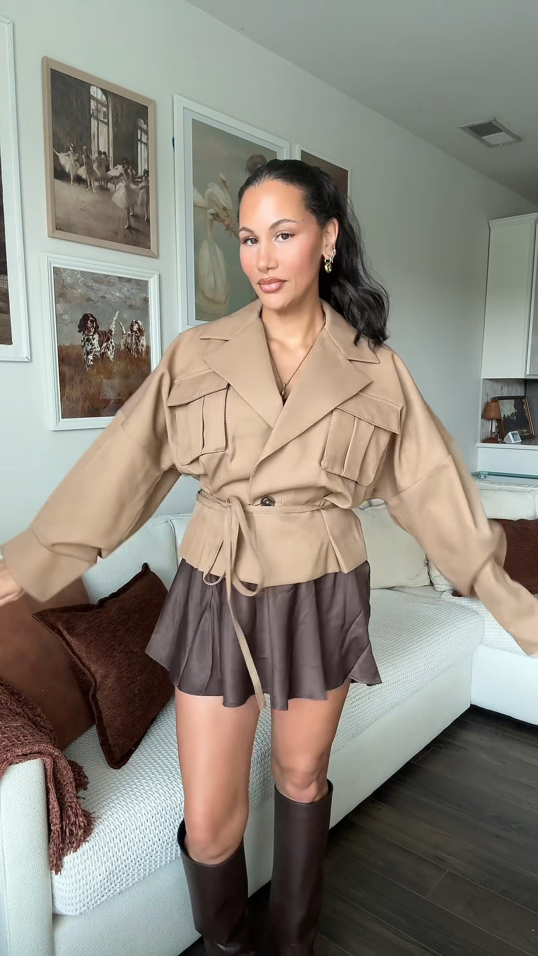 equestrian style - espresso brown riding boots and cropped trench

#LTKShoeCrush #LTKHoliday #LTKGiftGuide