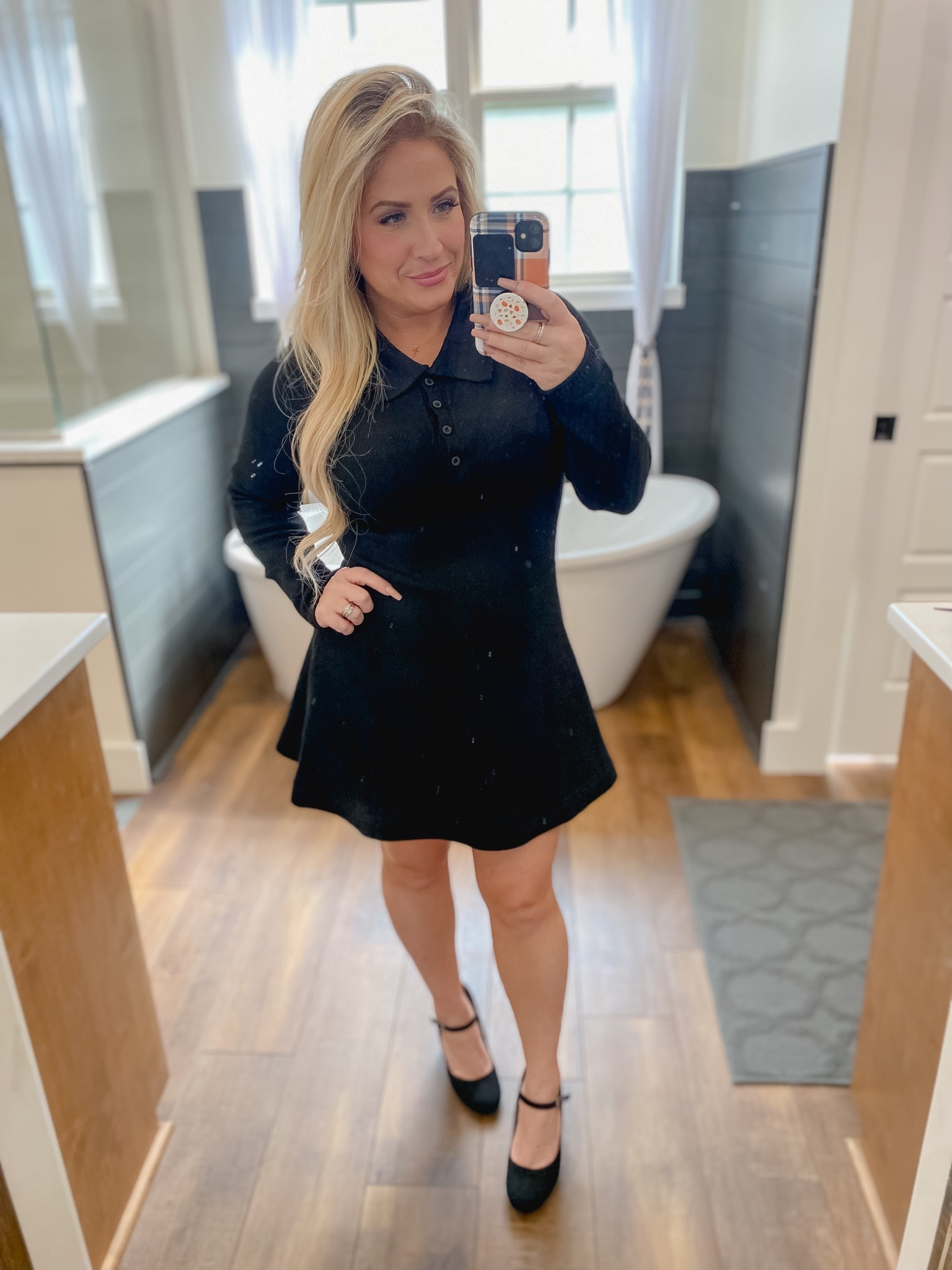 The perfect sweater dress. Runs tts. Comes in additional colors. 

#LTKPetite #LTKOver40 #LTKFindsUnder100