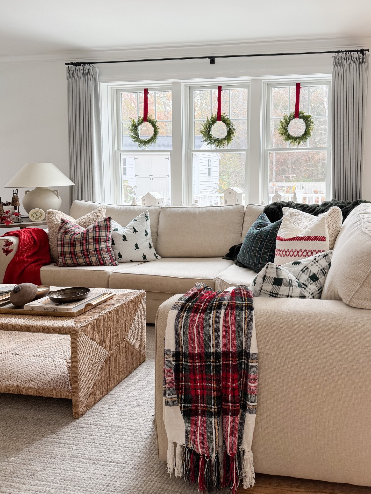 Holiday living room

Amazon home  Ralph Lauren Christmas decor  Coastal living room  throw blanket, throw pillows, potter barn sofa,  vase, jute rug, sherri calnan home 

#LTKHome #LTKHoliday #LTKStyleTip