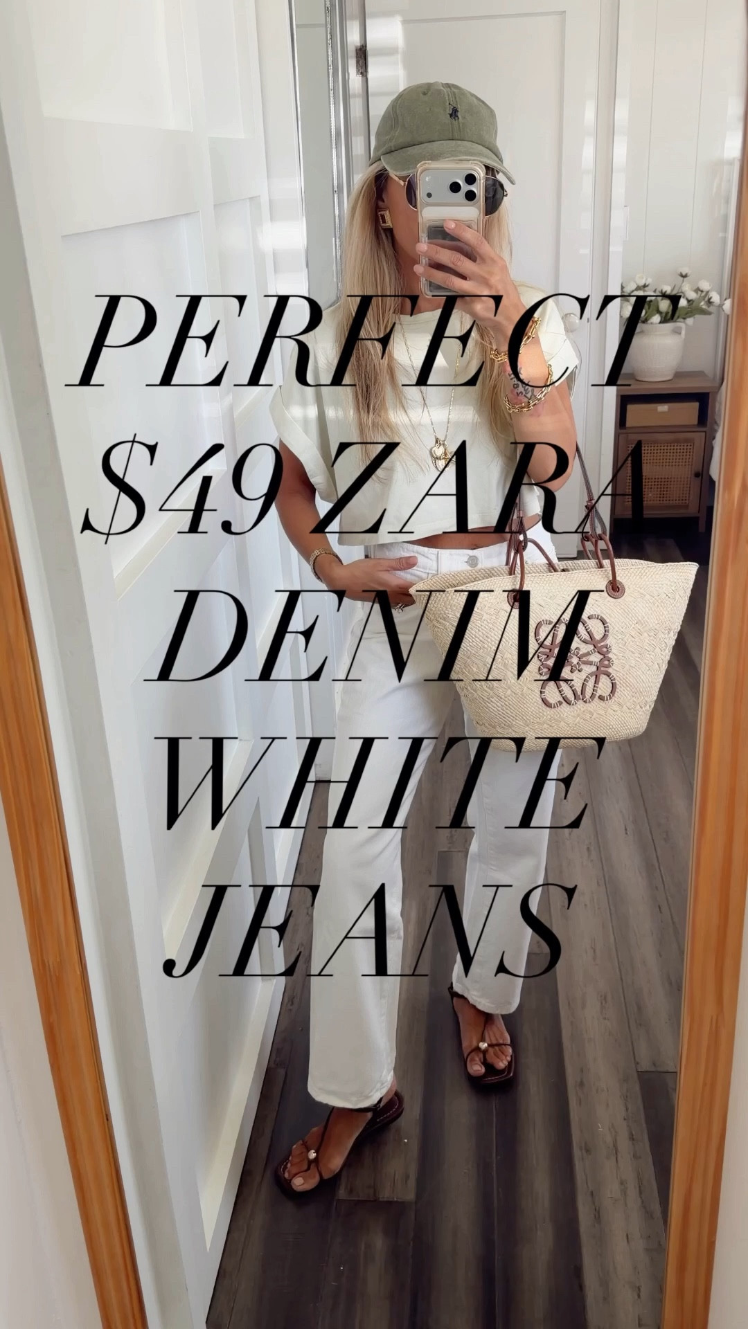 I rarely meet a white Jean I like. These Zara $49 denims ARE IT. Loose, midrise, EASY. 

Size 2 denim, size xs tee. I’m 5ft 102 pounds. I can do a 0 on the jeans but I’m glad I didn’t. This fit is perfect! 

#LTKSeasonal #LTKPetite #LTKmomlife