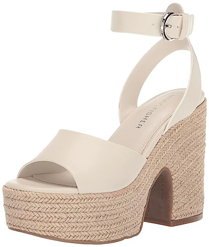 Marc Fisher Women's Vetina Platform Sandal, Chic Cream 150, 10 | Amazon (US)