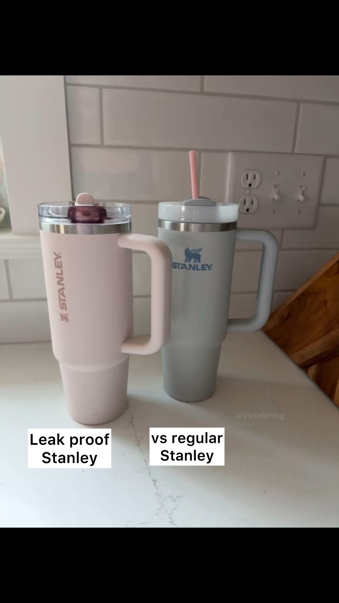 Leak proof Stanley vs regular Stanley tumbler 

#LTKFamily #LTKFindsUnder50