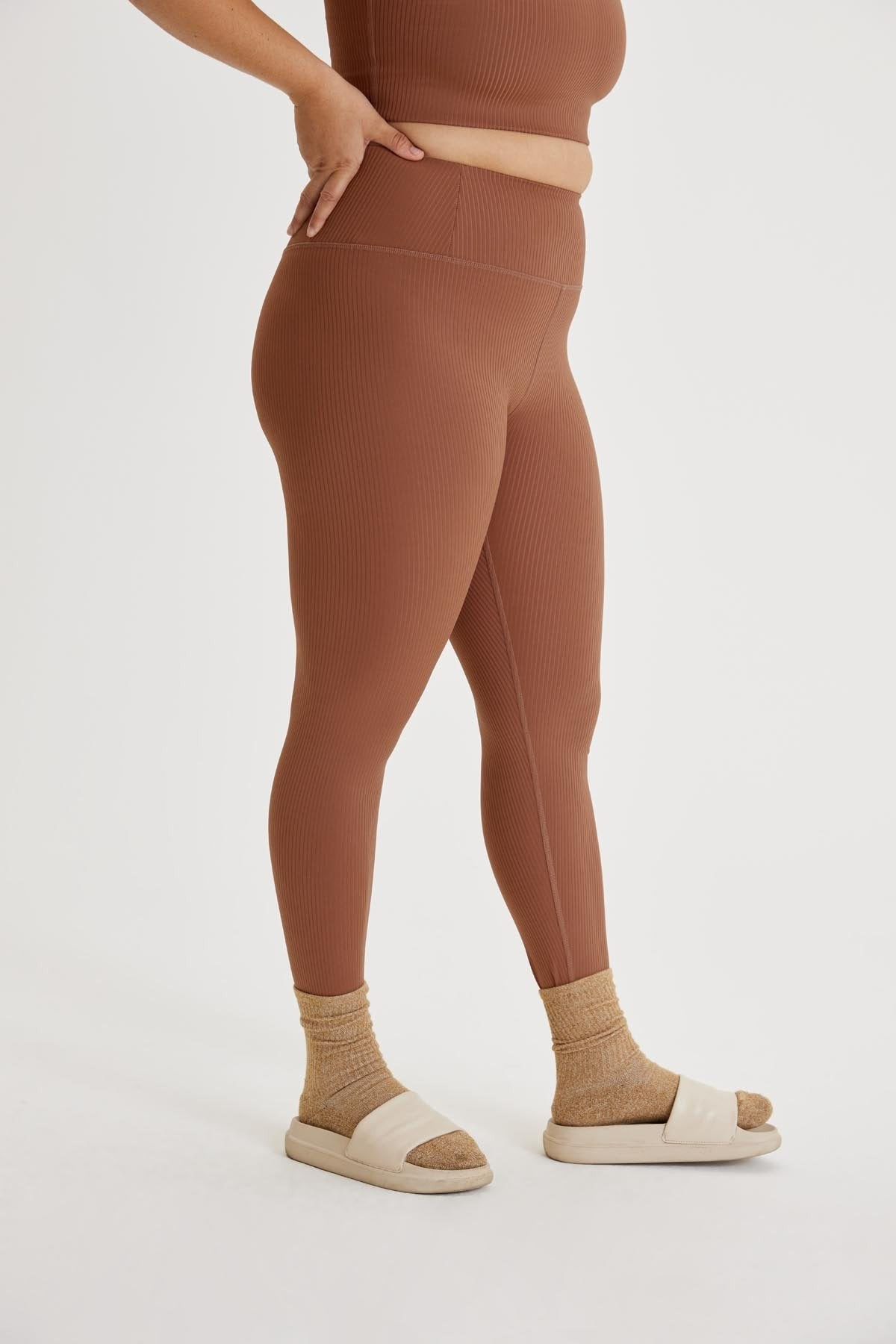 Rye RIB High-Rise Legging | Girlfriend Collective