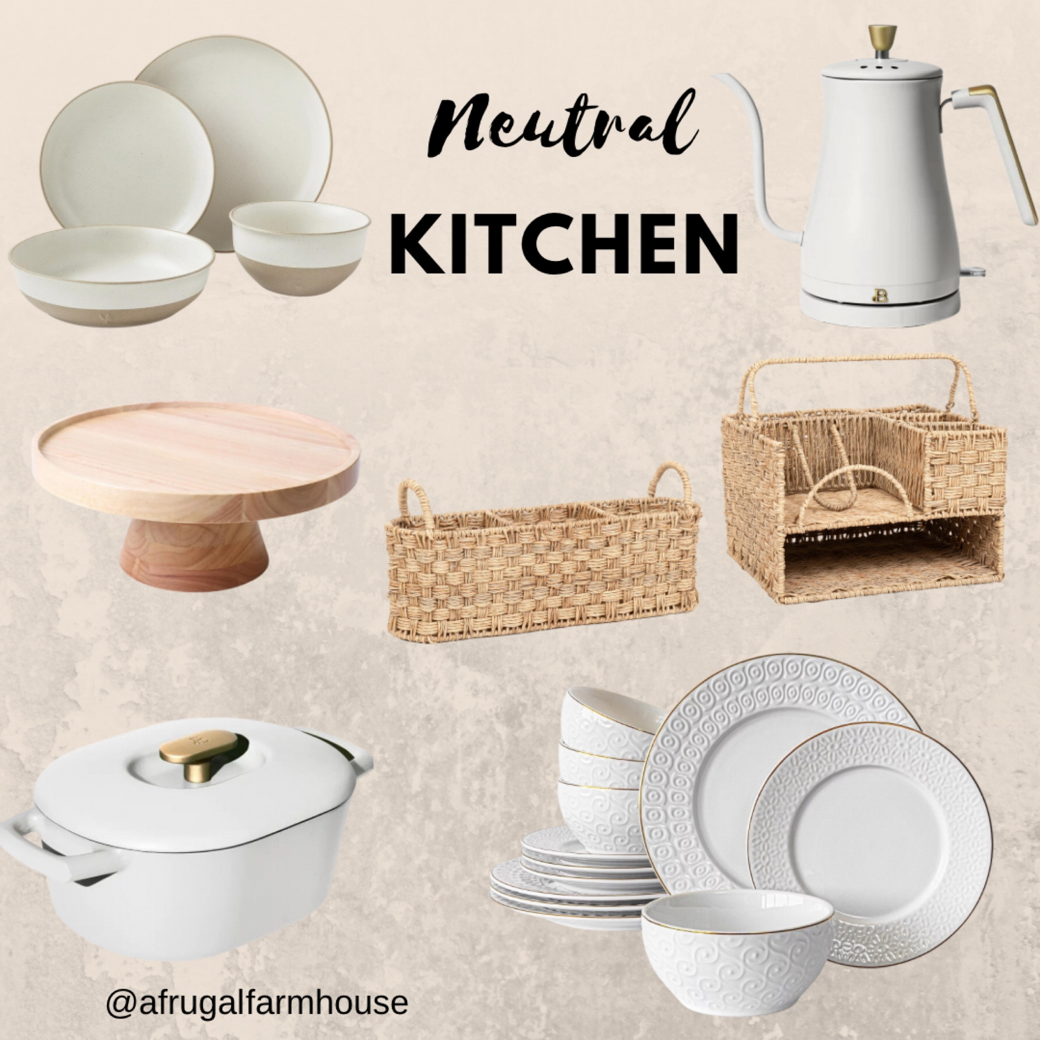 I love items in my kitchen to go with the decor colors of my home.   White dishes are a must.  So many beautiful ones these days.  Love a good woods and whites theme.  #neutralkitchen #woodsandwhites 

#LTKhome #LTKfindsunder100 #LTKfindsunder50