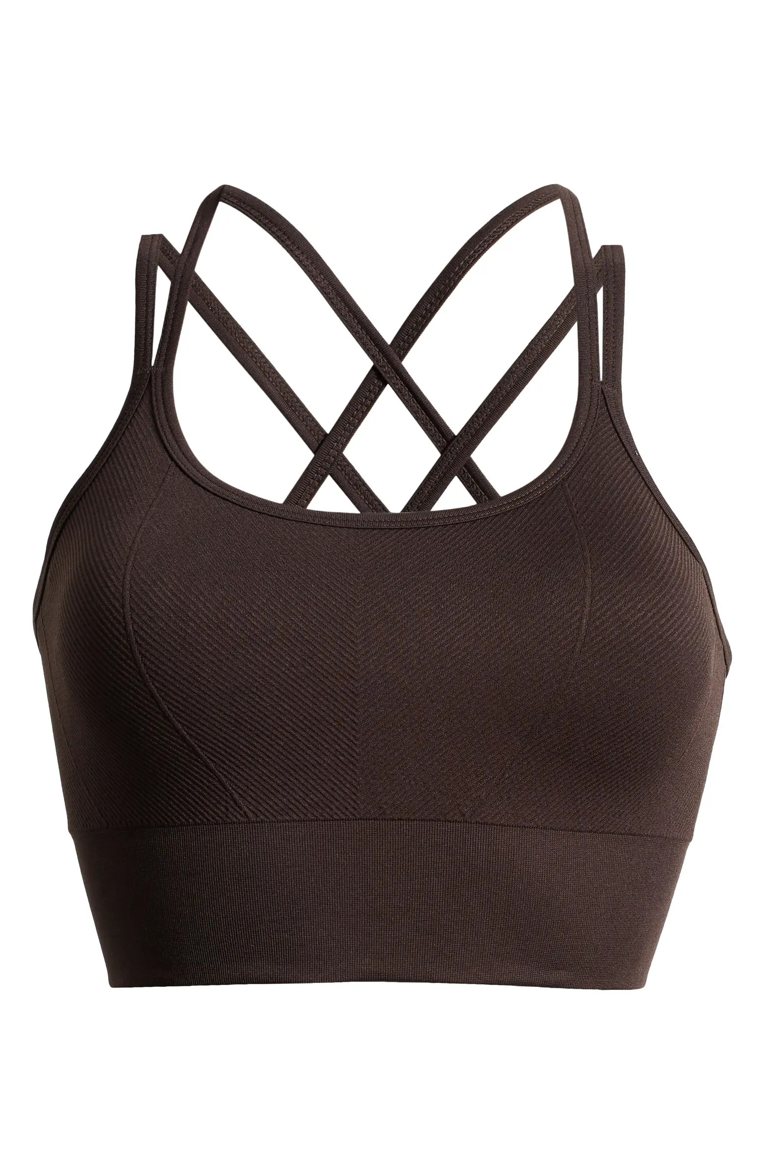 Zella Seamless Strappy Sports Bra | Nordstrom | Nordstrom