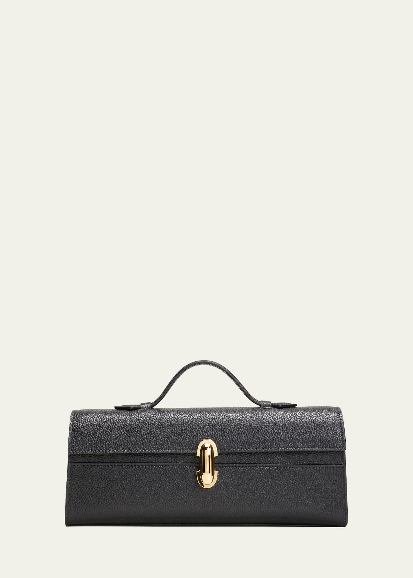 Savette Slim Leather Pochette Top-Handle Bag | Bergdorf Goodman