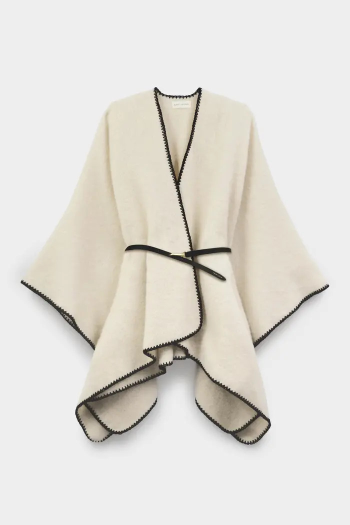 Whipstitch Blanket Cape with Belt | Nordstrom