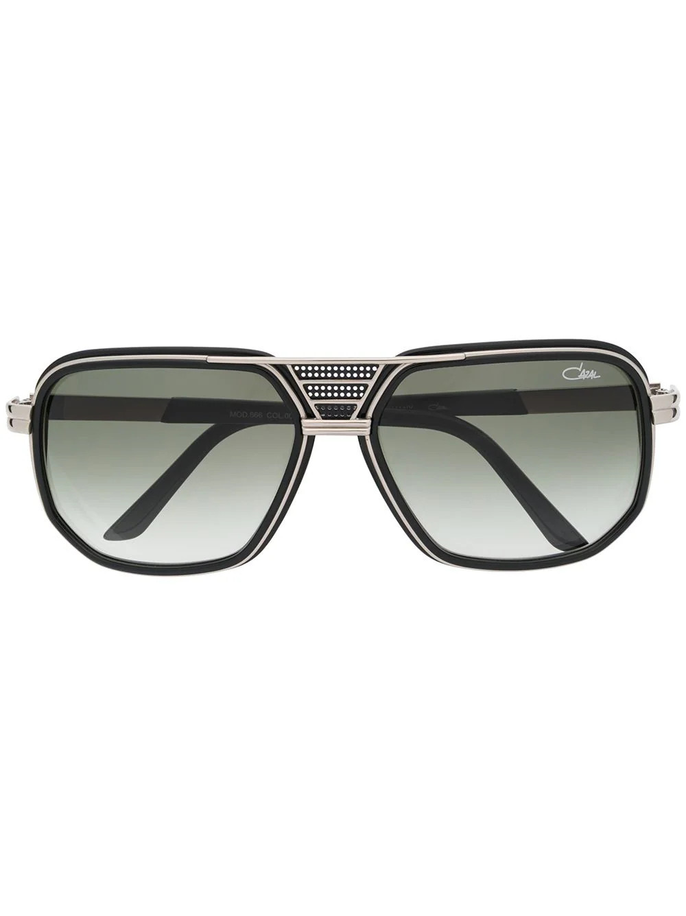 Cazal 666 square frame sunglasses - Black | Farfetch Global