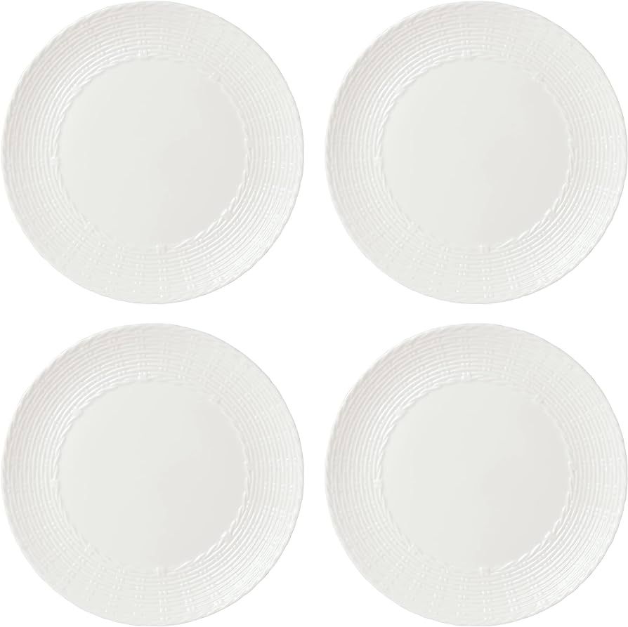 Lenox Wicker Creek Dinner Plates, 7.10, White, Set of 4 | Amazon (US)