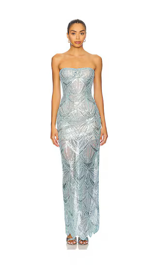 Giselle Maxi Dress in Powder Blue | Revolve Clothing (Global)