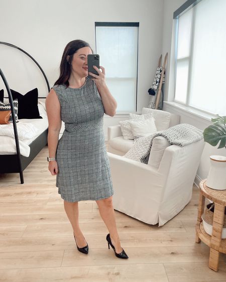 Lauren in a small dress for petite workwear from Amazon - runs a little long so anyone shorter than me this might not work.

#LTKSeasonal #LTKworkwear #LTKunder50