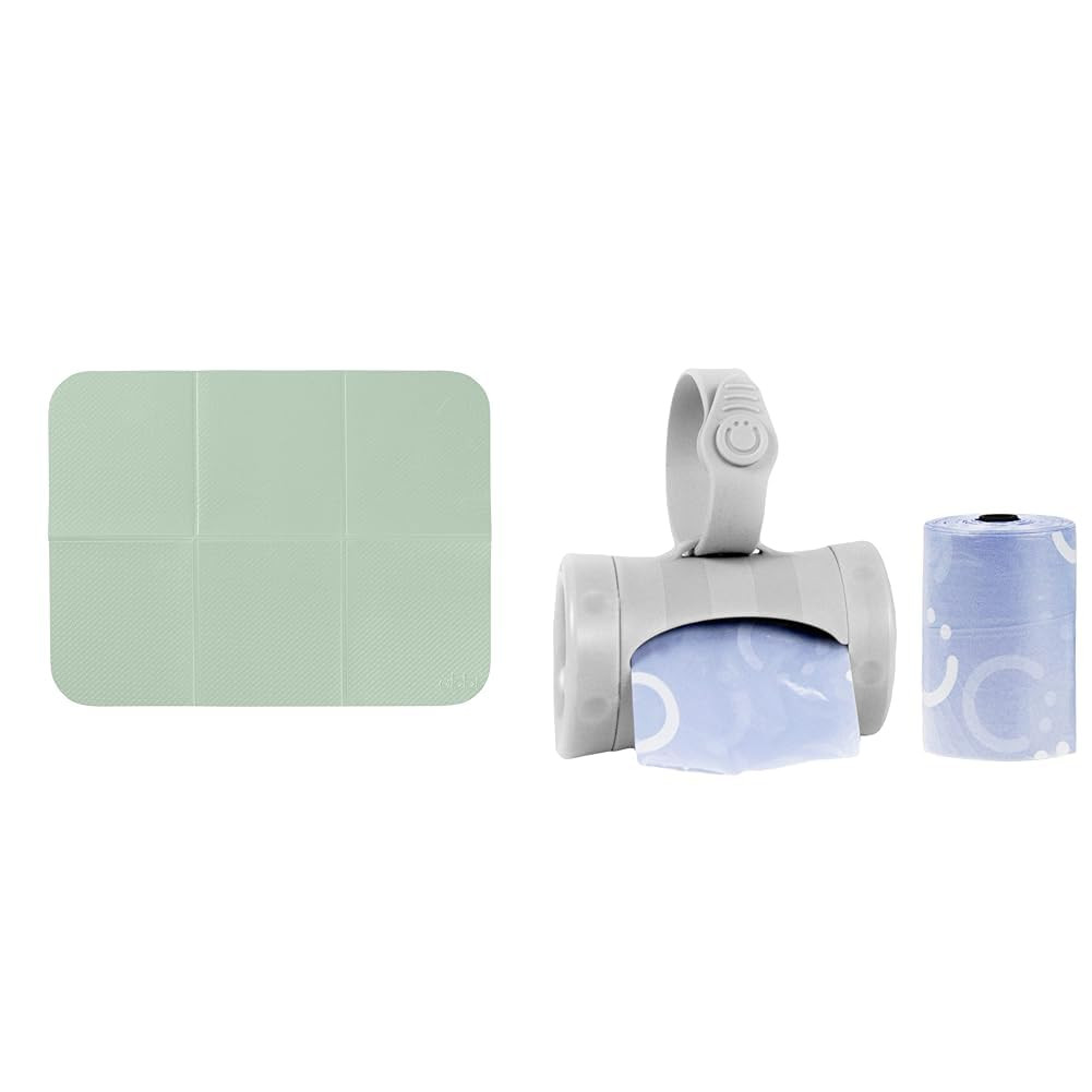 Ubbi On-The-Go Diaper Changing Baby Mat & Retractable On The Go Bag Dispenser for Travel | Amazon (US)