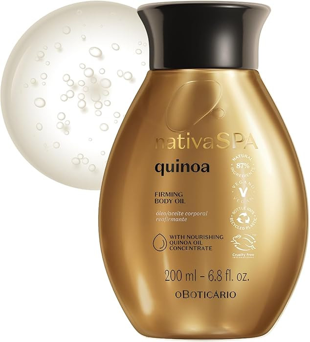 Nativa SPA by O Boticario Aceite corporal hidratante de quinua, piel suave y saludable, 6.8 oz (6... | Amazon (US)