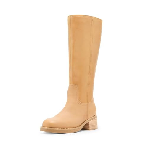 Blondo Women's Mid Calf Boot Camrin, Peanut Leather, 10 | Amazon (US)
