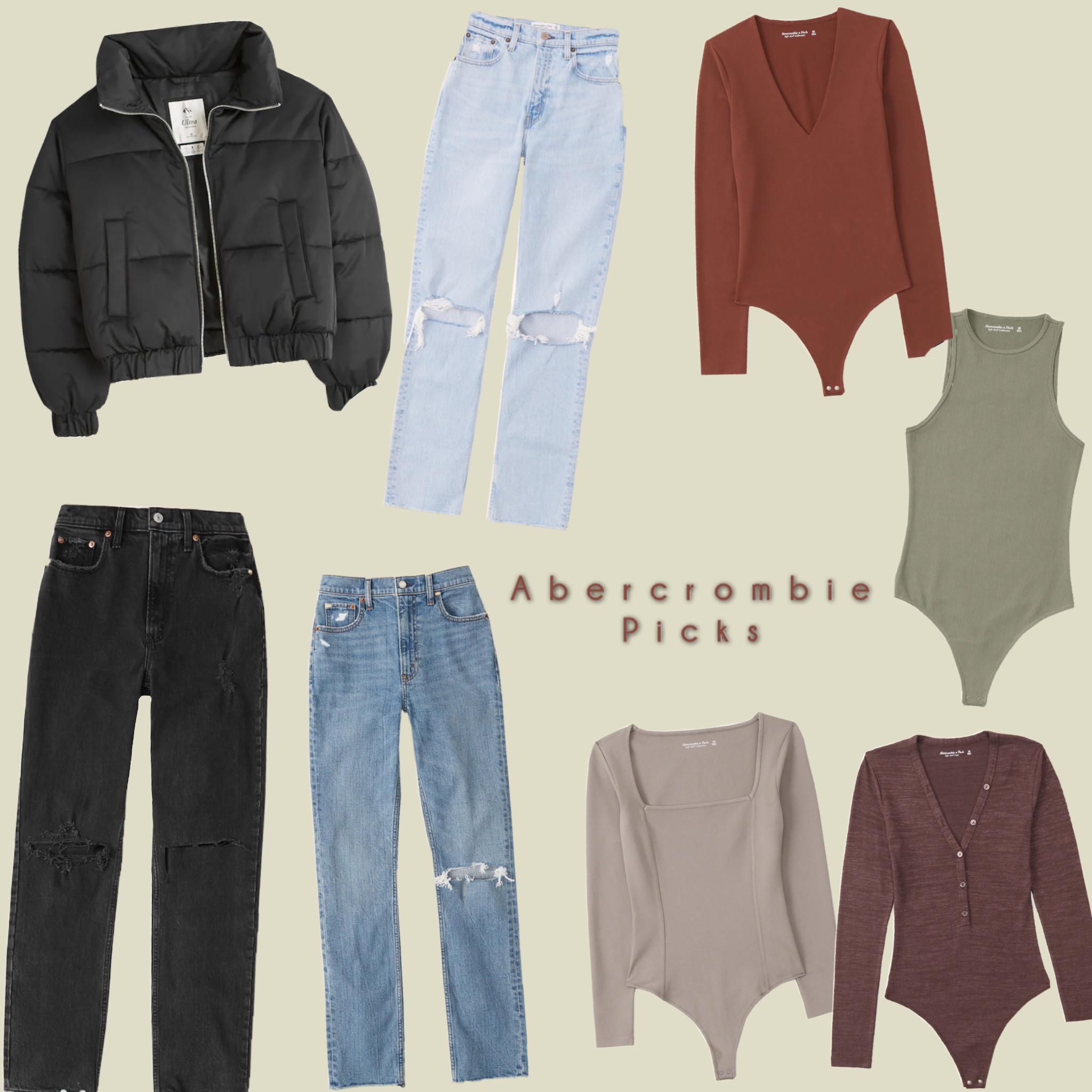 25% off Abercrombie exclusive LTK sale! My picks! I’m have all of these jeans and 3 of these bodysuits the best! 

#LTKstyletip #LTKsalealert #LTKxAF