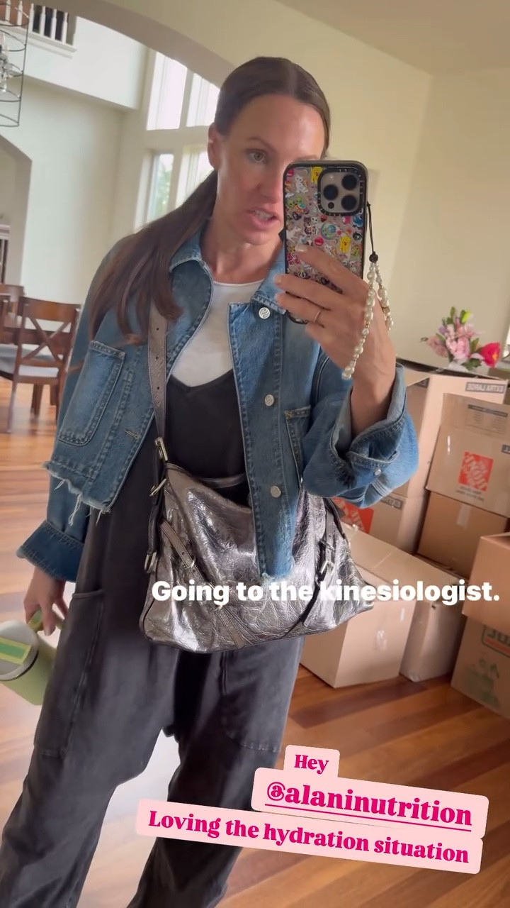 Spring ootd! Free people onesie- size small. White t-shirt & denim jacket. Fuzzy golden goose slides 

Casual ootd, casual spring outfit 

#LTKStyleTip #LTKOver40 #LTKSeasonal