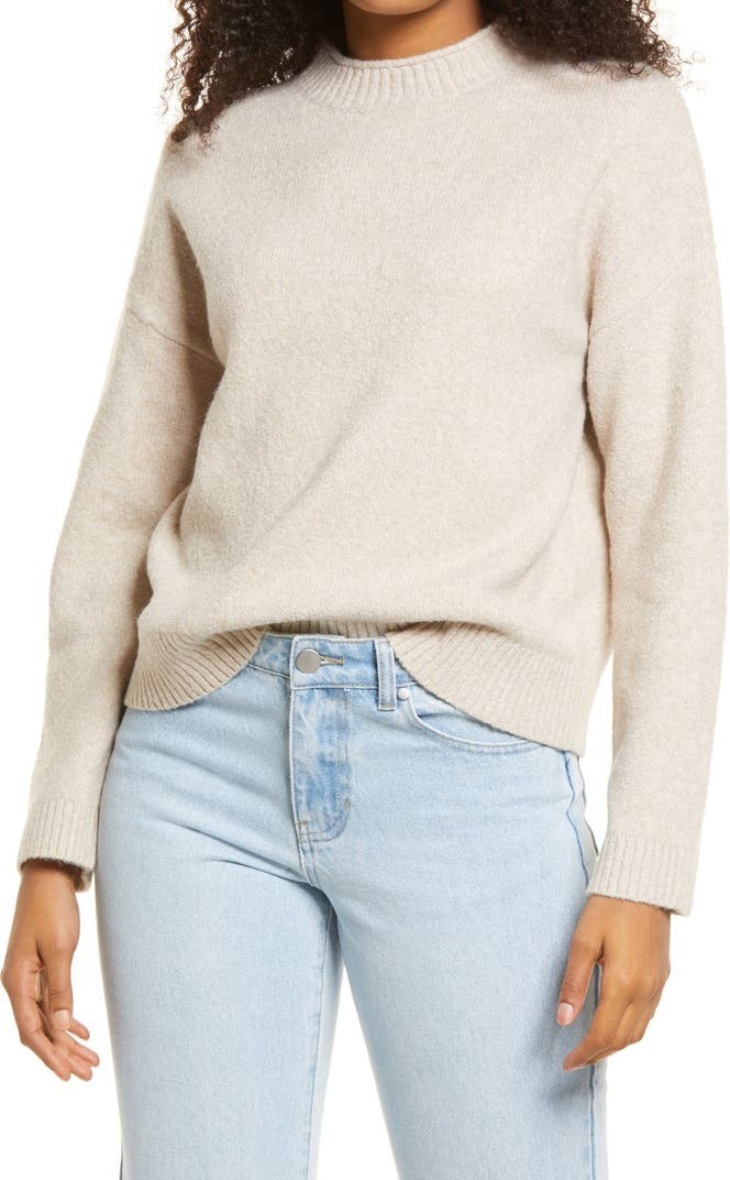 Cozy Roll Crewneck Sweater | Nordstrom
