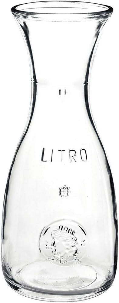 Bormioli Rocco Misura PZ Wine Carafe – Wide Mouth Clear Glass Carafe Pitcher For Water, Juice, ... | Amazon (US)