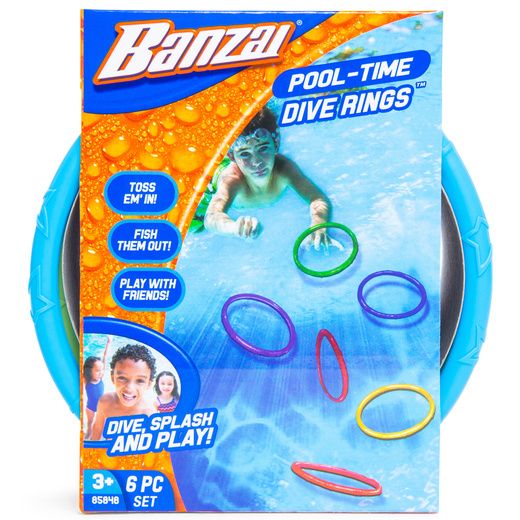banzai® pool-time dive rings™ 6-piece set | Five Below