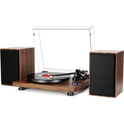 DIGITNOW Record Player For Vinyl With HiFi Speakers, Bluetooth Turntable With 36W HiFi Stereo Speakers, Magnetic Cartridge | SHEIN