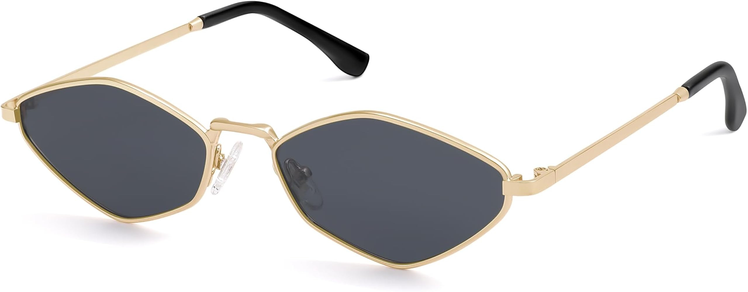 SOJOS Retro Small Polarized Sunglasses Womens Mens Vintage Narrow Irregular Shades UV400 SJ1233 | Amazon (US)