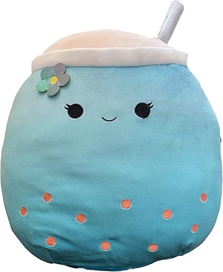 Squishmallow Jakarria 16" Boba Blue Tea Stuffed Animal Soft Plush Doll Kellytoy | Amazon (US)