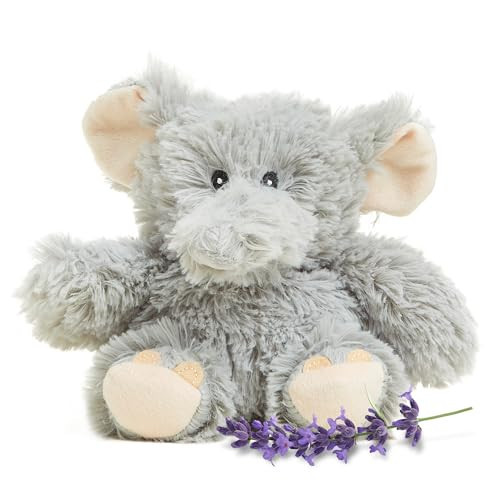 warmies Junior Microwavable & Weighted Stuffed Animals, Elephant - Heated Stuffed Animal Plushie for Warmth & Comfort - Cute Soft Plush Toys for Adults & Children (Boys, Girls, Babies & Toddlers) | Amazon (US)