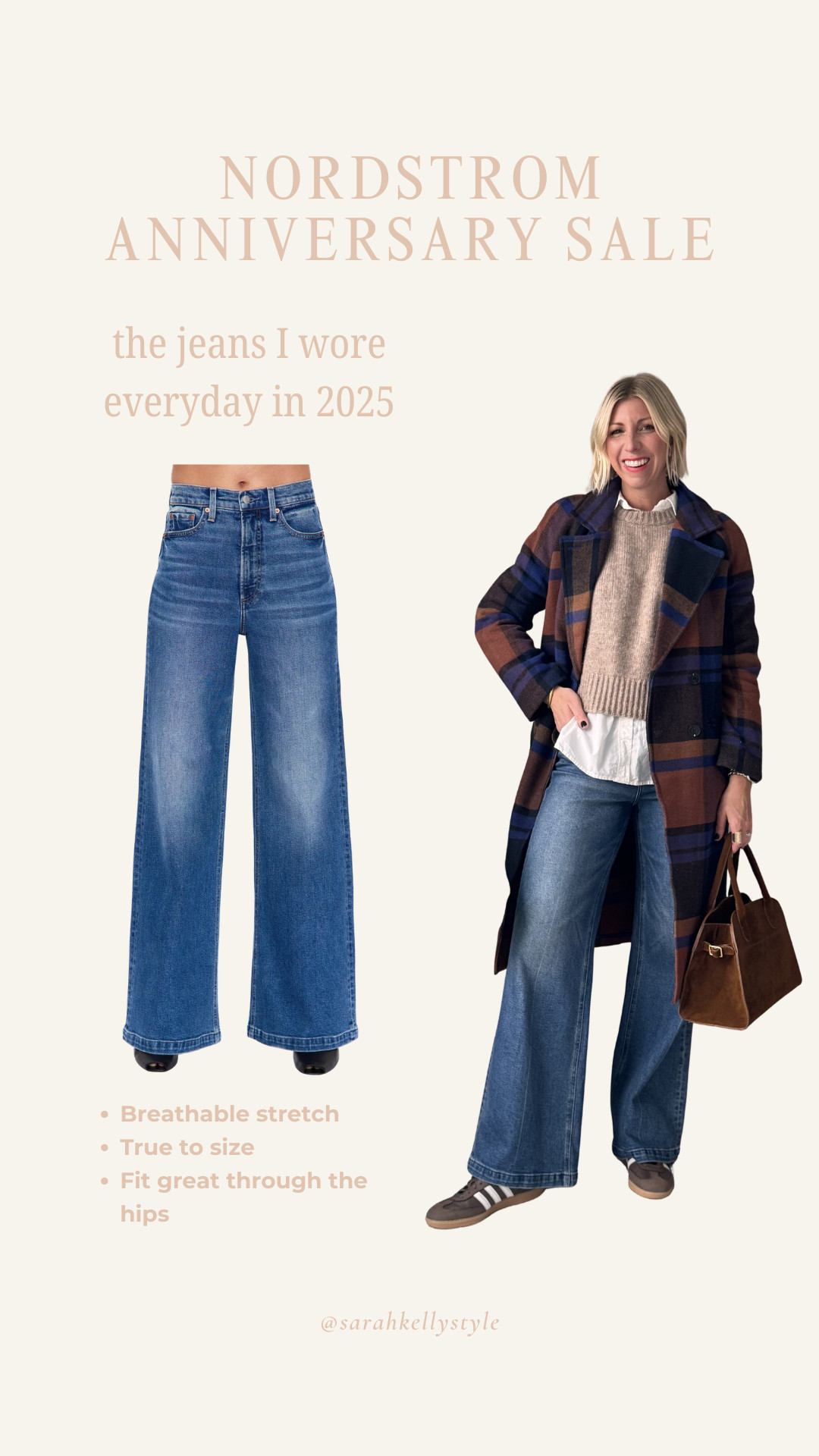 These are truly the jeans I reach for the most! They run true to size and flatter the hips perfectly! 

 #LTKootd #LTKOver40 #LTKSaleAlert