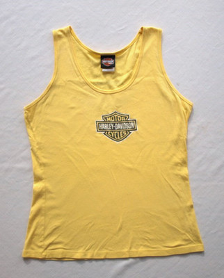 Vintage Harley-Davidson Women's Tank Top Glitter Yellow Sz:XL  Myrtle Beach, SC | eBay US