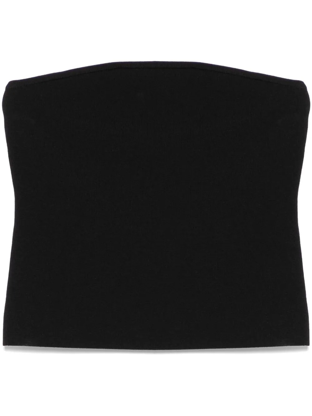 Matteau Strapless Knit Crop Top | Black | FARFETCH AU | Farfetch Global