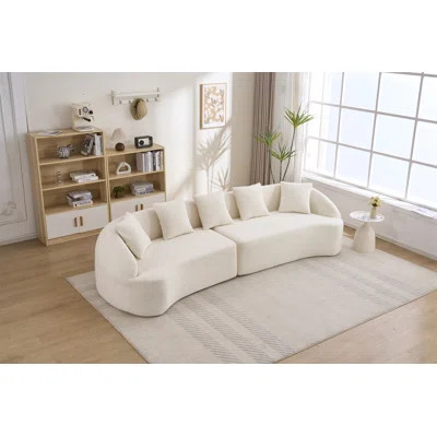 Curved Boneless Sofa | Wayfair North America