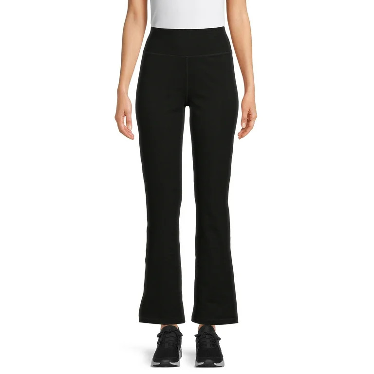 Athletic Works Women’s Stretch Cotton Blend Straight Leg Pants | Walmart (US)