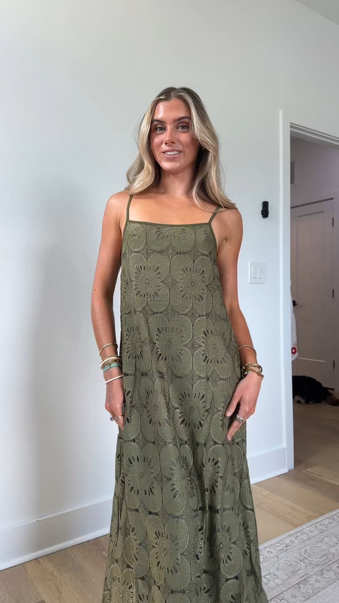 Amazon size small MEROKEETY Women's Summer Spaghetti Straps Sundress 2026 Casual Sleeveless Floral Lace Eyelet Boho Beach Maxi Dress

#LTKootd #LTKSaleAlert #LTKdayinmylife